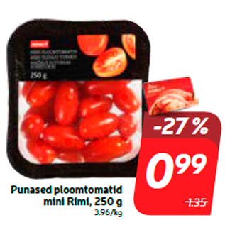 Allahindlus - Punased ploomtomatid mini Rimi, 250 g