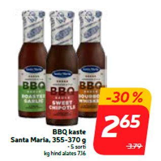 Allahindlus - BBQ kaste Santa Maria, 355-370 g