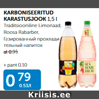 Allahindlus - KARBONISEERITUD KARASTUSJOOK 1,5 L