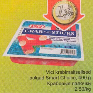 Allahindlus - Vici krabimaitselised pulgad Smart Choice, 400 g