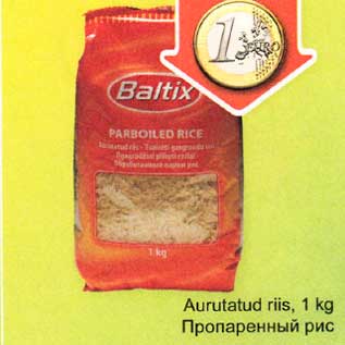 Allahindlus - Aurutatud riis, 1 kg