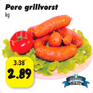 Allahindlus - Pere grillvorst kg