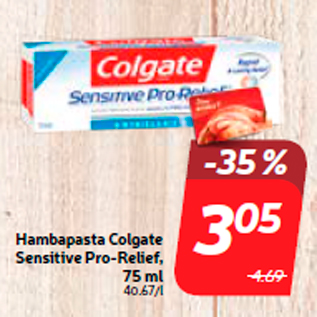 Allahindlus - Hambapasta Colgate Sensitive Pro-Relief, 75 ml