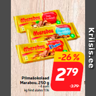 Allahindlus - Piimašokolaad Marabou, 250 g