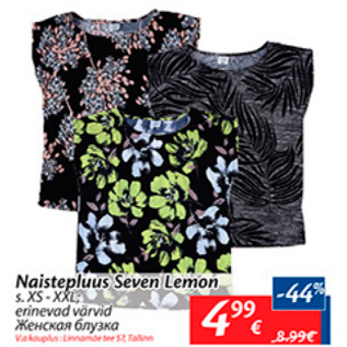 Allahindlus - Naistepluus Seven Lemon