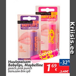 Allahindlus - Huulepalsam Babylips, Maybelline