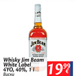 Allahindlus - Whisky Jim Beam White Label 4YO