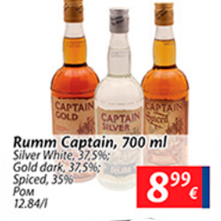 Allahindlus - Rumm Captain, 700 ml