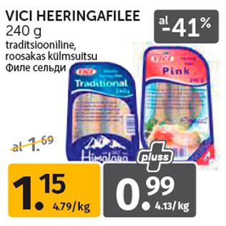 Allahindlus - VICI HEERINGAFILEE 240 g