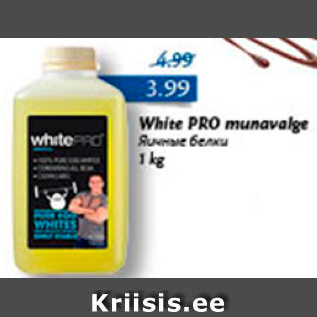 Allahindlus - White PRO munavalge 1 kg