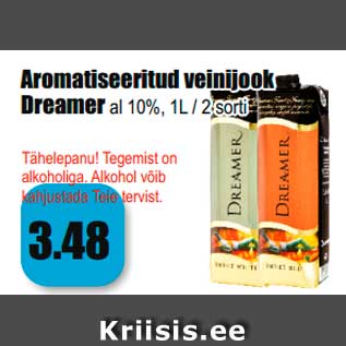 Allahindlus - Aromatiseeritud veinijook Dreamer al