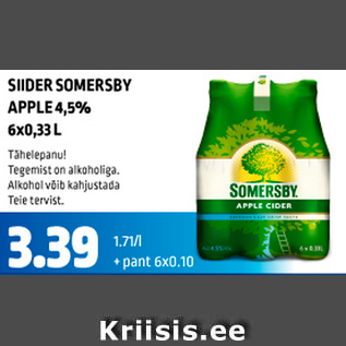 Allahindlus - SIIDER SOMERSBY APPLE