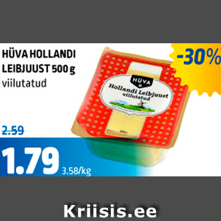 Allahindlus - HÜVA HOLLANDI LEIBJUUST 500 g