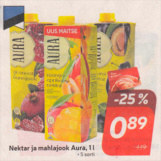 Allahindlus - Nektar jamahlajook Aura, 1 L