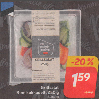 Allahindlus - Grillsalat Rimi kokkadelt, 250 g