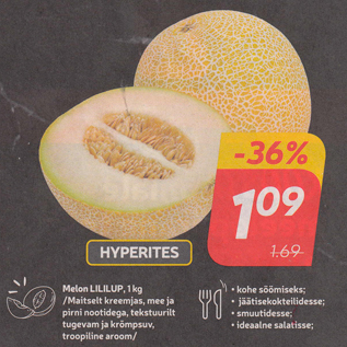 Allahindlus - Melon LILILUP, 1 kg