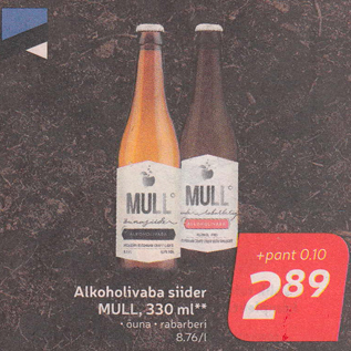 Allahindlus - Alkoholivaba siider MULL, 330 ml**