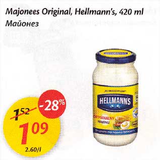 Allahindlus - Маjоnееs Original, Неllmаnn