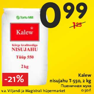 Allahindlus - Kalew nisujahu T-550,