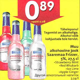 Allahindlus - Muu alkohoolne jook Saaremaa Frizzer,