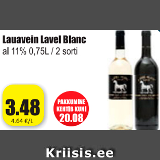 Allahindlus - Lauavein Lavel Blanc