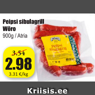 Allahindlus - Peipsi sibulagrill Wõro