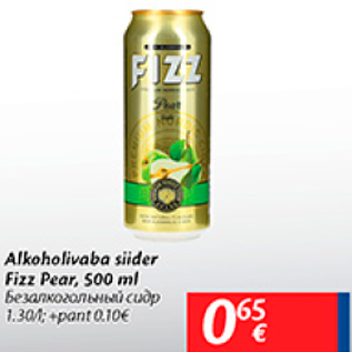 Allahindlus - Alkohoolivaba siider Fizz Pear, 500 ml