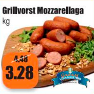 Allahindlus - Grillvorst Mozzarellaga kg