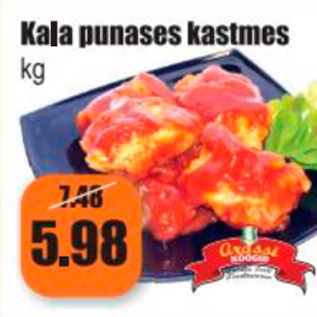 Allahindlus - Kala punases kastmes kg