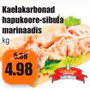 Allahindlus - Kaelakarbonaad hapukoore-sibula marinaadis kg