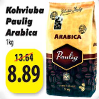 Allahindlus - Kohviuba Paulig Arabica 1 kg