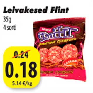 Allahindlus - Leivakesed Flint 35 g 4 sorti