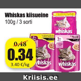 Allahindlus - Whiskas kiisueine