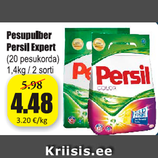 Allahindlus - Pesupulber Persil Expert