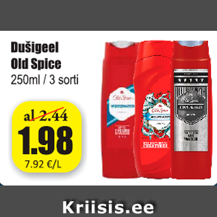 Allahindlus - Dušigeel Old Spice