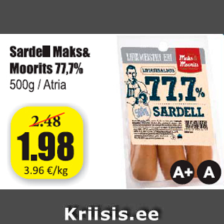 Allahindlus - Sardell Maks&Moorits 77,7%