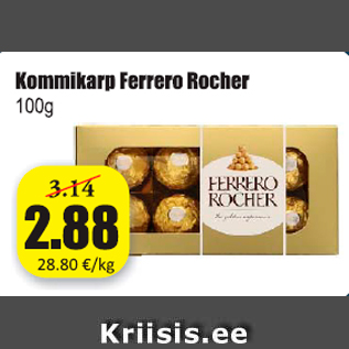 Allahindlus - Kommikarp Ferrero Rocher 100 g