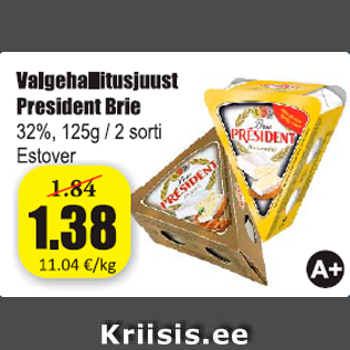 Allahindlus - Valgehallitusjuust President Brie