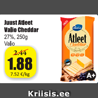 Allahindlus - Juust Atleet Valio Cheddar