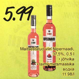 Allahindlus - Maitsestatud viin Nipernaadi, 37,5%, 0,5 l