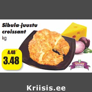 Allahindlus - Sibula-juustu croissant kg