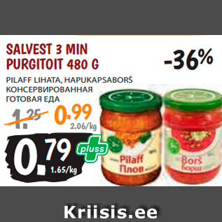 Allahindlus - SALVEST 3 MIN PURGITOIT 480 G