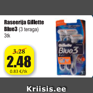 Allahindlus - Raseerija Gillette Blue3