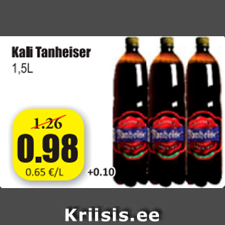 Allahindlus - Kali Tanheiser 1,5 l