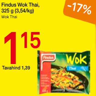 Allahindlus - Findus Wok Thai, 325 g