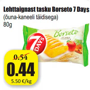 Allahindlus - Lehttaignast tasku Borseto 7 Days