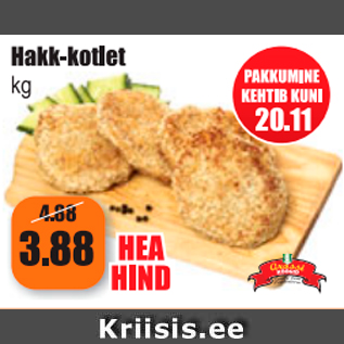 Allahindlus - Hakk-kotlet kg