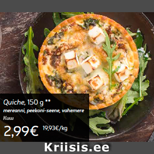 Allahindlus - Quiche, 150 g **