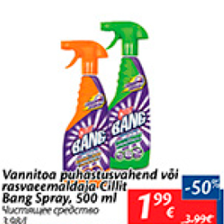 Allahindlus - Vannitoa puhastusvahend või rasvaeemaldaja Collit Bang Spray, 500 ml