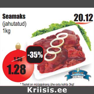 Allahindlus - Seamaks (jahutatud) 1kg